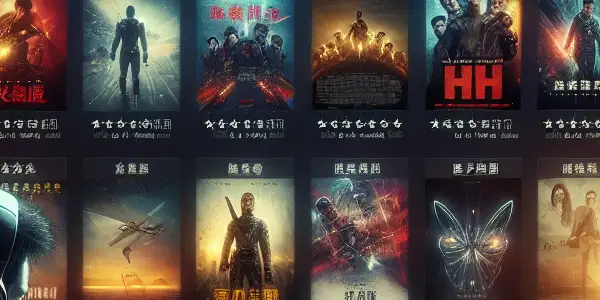 A cozy living room scene featuring a person on a couch with a laptop, exploring a modern movie streaming interface.<a href=